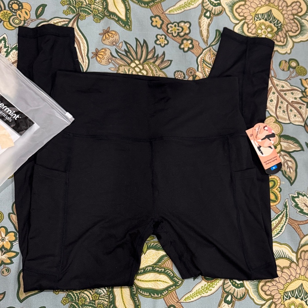 Shapermint Black Active Shaping Leggings